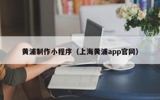 锡林郭勒盟黄浦制作小程序（上海黄浦app官网）