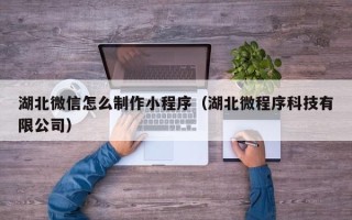 锡林郭勒盟湖北微信怎么制作小程序（湖北微程序科技有限公司）